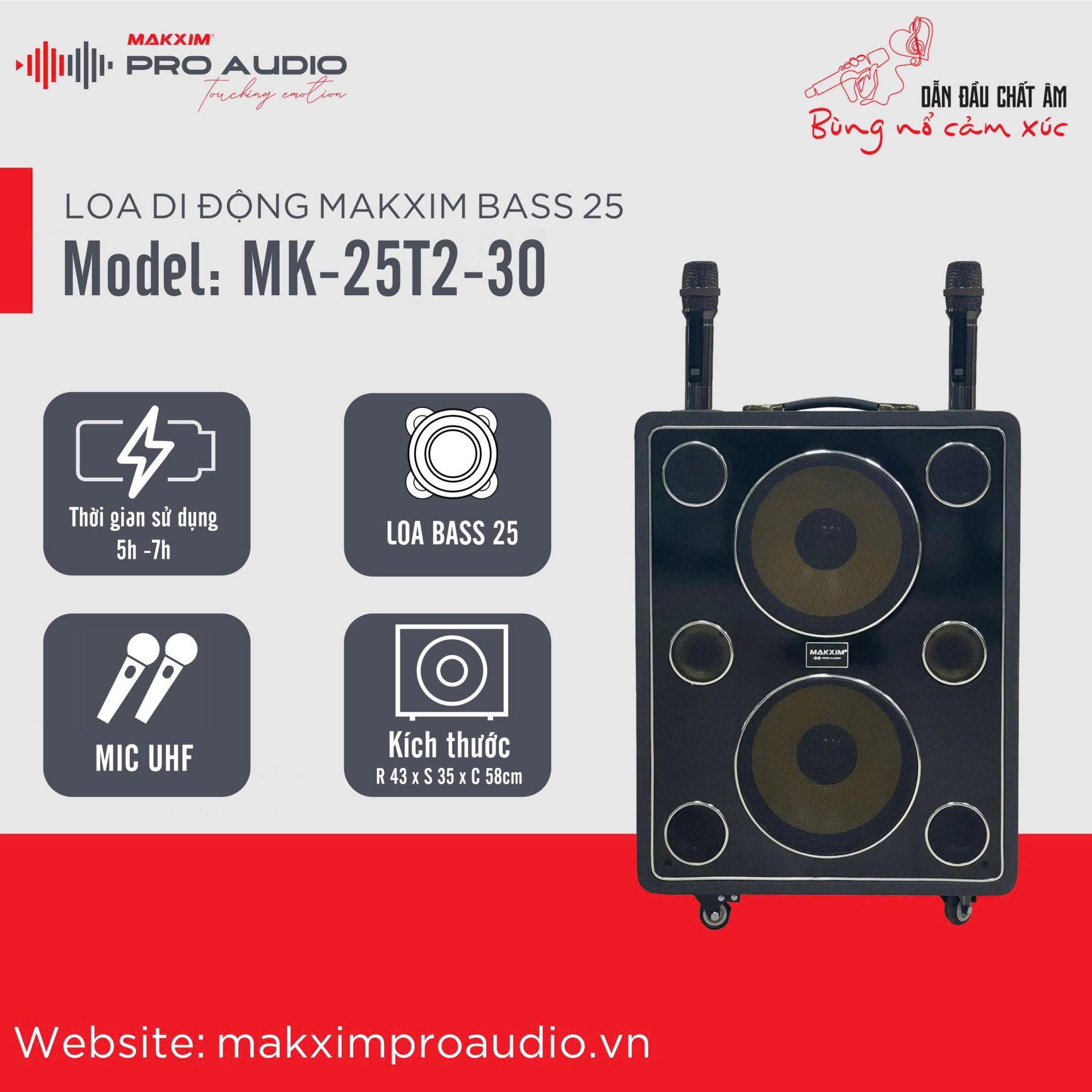 Loa bluetooth - Loa kéo di động