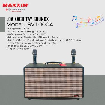 LOA XÁCH TAY HIỆU SOUNDX MODEL: SV1004