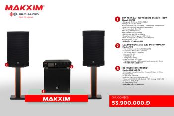 COMBO LOA REGGERE ARP12 + LOA SUB ĐIỆN W15 + MXP-0-P6