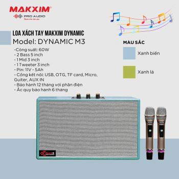 LOA XÁCH TAY MAKXIM DYNAMIC M3