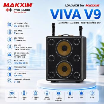 LOA XÁCH TAY MAKXIM MODEL: VIVA V9